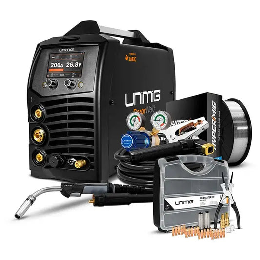 UNIMIG Razor 200 Pulse MIG/TIG/STICK Electric Welder U11003K
