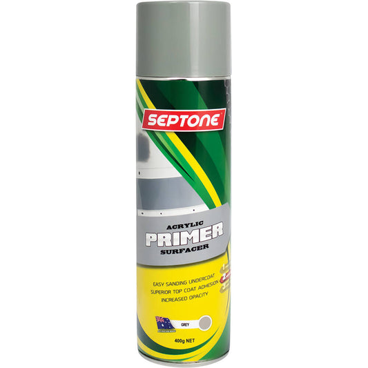 Septone Acrylic Primer Surfacer, Grey - 400g